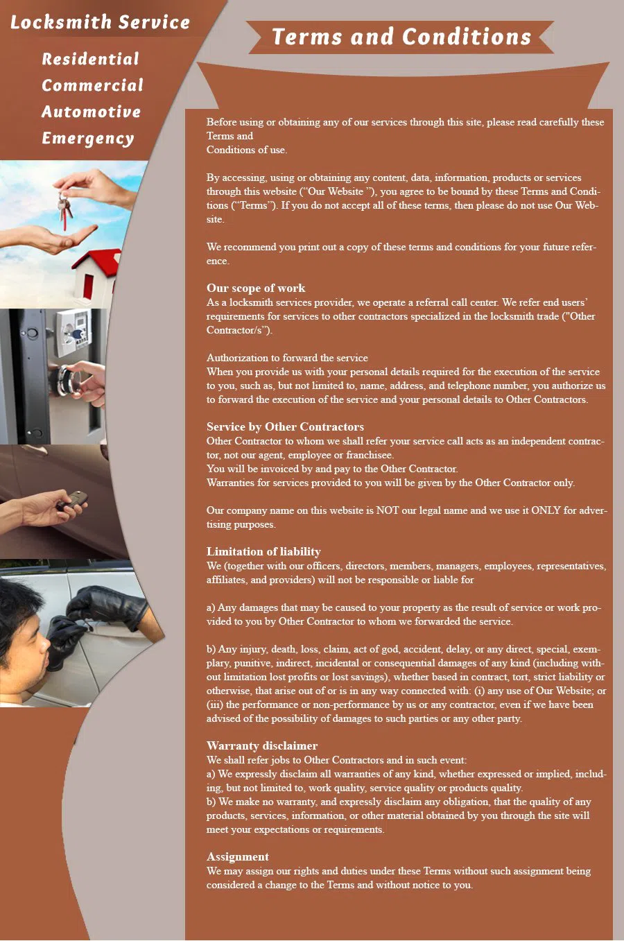 Happy Valley OR Locksmith Store Happy Valley, OR 503-468-5453 - terms-and-condition